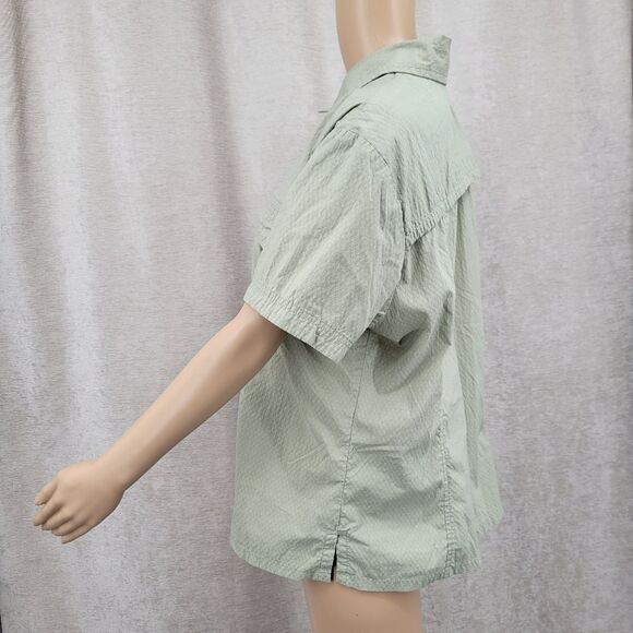 REI Women's Green Button-Up Shirt UPF 30+ Outdoor Hiking - Picture 6 of 11